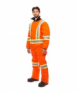COUVRE-TOUT-764-ZIP-BANDE-REFLECHISSANTE-4-POUCES-HOMME-ORANGE-COTE
