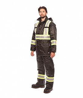 ENSEMBLE-E494R-BANDE-REFLECHISSANTE-4-POUCES-CAOUTCHOUC-NOIR-HOMME-COTE