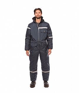 SOUTE-1-PIECE-SB445-BANDE-REFLECHISSANTE-1-POUCE-HOMME-NYLON-BLEU-DEVANT