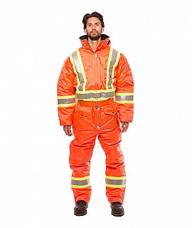 SOUTE-1-PIECE-SOR444-BANDE-REFLECHISSANTE-4-POUCES-HOMME-NYLON-ORANGE-DEVANT