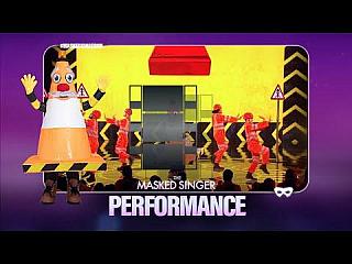 Traffic Cone Performs 'Never Gonna Give You Up' By Rick Astley | S 3 Ep 2 | The Masked Singer UK
