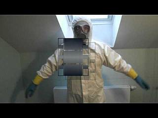 Tyvek Suit With Neoprene-Coated Gloves