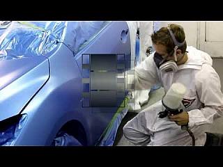 Painting a Car - Collision Repair Job