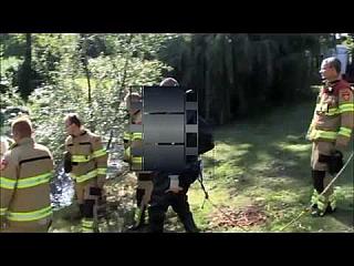 Black Rubber Drysuit Roped Boat Rescue