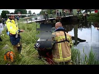 Rubber Drysuit Divers Training in Water