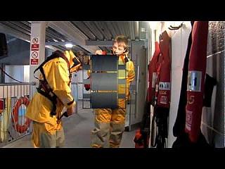 Beardiful Me competition winners take on RNLI sea survival experience
