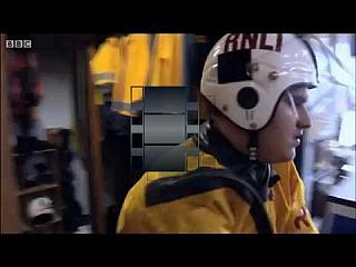 Harry in Black and Yellow RNLI Rubber Drysuit