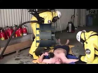 Training in Level B Hazmat Suits in Snow