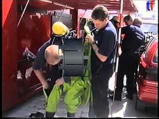 Green Auer Hazmat Suit Up Slo Mo and Suits in Action