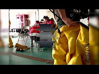 Marines combat hazardous materials - nice suiting up in yellow hazmat suits