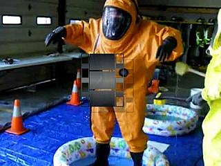 Level A Hazmat Suit Decon