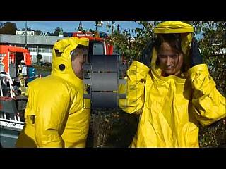 Hazmat Suits Decon with PRPS Assistants