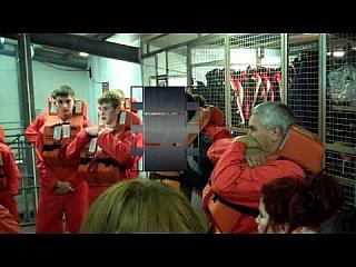 Sea Survival training at Calderdale College 1 of 3