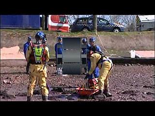 Coastguard Rescue Officers - Mud rescue