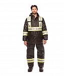ENSEMBLE-E494R-BANDE-REFLECHISSANTE-4-POUCES-CAOUTCHOUC-NOIR-HOMME-DEVANT