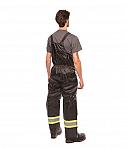 PANTALON-P494R-BANDE-REFLECHISSANTE-4-POUCES-CAOUTCHOUC-NOIR-HOMME-DOS