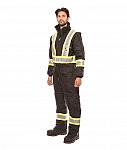 SOUTE-1-PIECE-SN444CL3-BANDE-REFLECHISSANTE-4-POUCES-HOMME-NYLON-NOIR-COTE