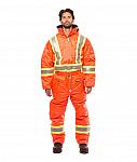 SOUTE-1-PIECE-SOR444-BANDE-REFLECHISSANTE-4-POUCES-HOMME-NYLON-ORANGE-DEVANT