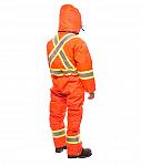 SOUTE-1-PIECE-SOR444CL3-BANDE-REFLECHISSANTE-4-POUCES-HOMME-NYLON-ORANGE-DOS