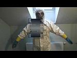 Tyvek Suit With Neoprene-Coated Gloves & CM-4 Gas Mask