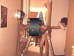 Ladder hanging wedgie
