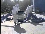 White Hazmat Suits Recondensing Set with Blue Seams