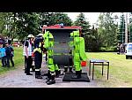 Two Light Green Auer Hazmat Suits in Action