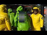 Hazmat Decon in Yellow PRPS Suits