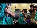 Green Trellchem Hazmat Suits Training in Tunnel