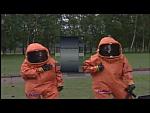 Yellow Level B and Orange Level A Drager Hazmat Suits