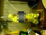dancing in chemical suit