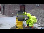 Guys in nice light green and orange Kappler Gas Tight Level A Hazmat Suits Training