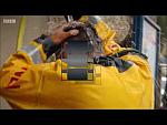Amazing Hot Hunky Guy Hosing Down in RNLI Drysuit Slo Mo