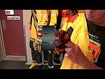 Demonstration of survival suit
