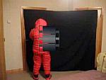 Blowing up inflatable Mk9 sub suit