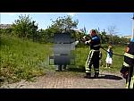 Green Rubber Wader Suit in Action